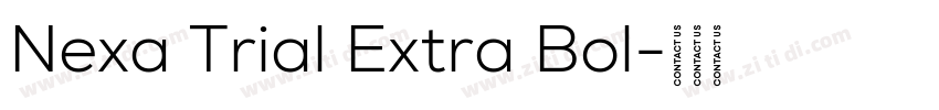 Nexa Trial Extra Bol字体转换